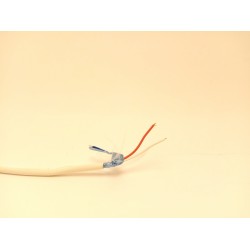 Szenzor-riasztó vezeték, fehér 2x0,22mm2