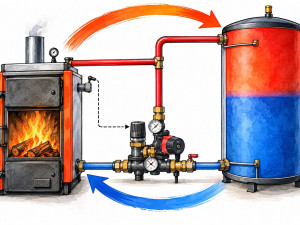 Puffer tartály vezérlése – Delta-T kapcsoló vagy füstgáz termosztát?