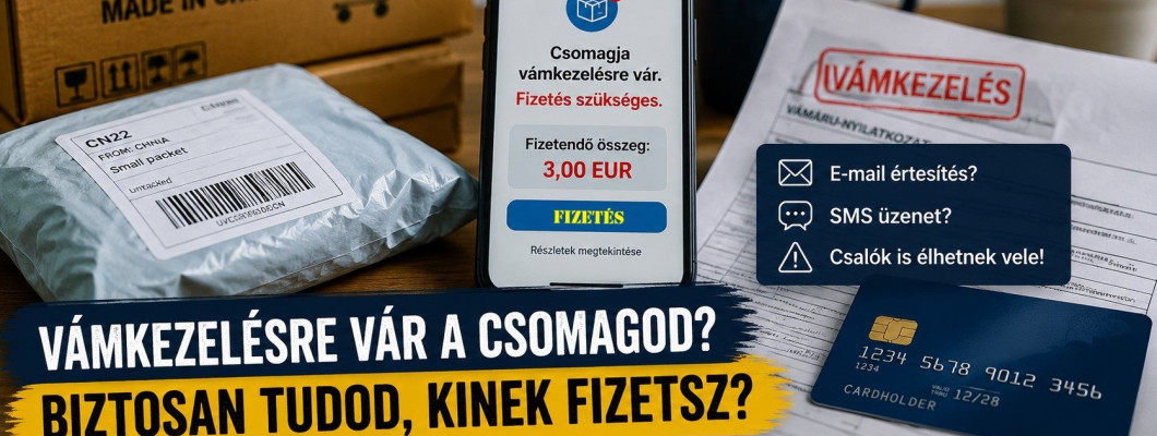 Olcsó külföldi rendelésből drága tanulópénz? Vámkezelés, SMS-ek és csaló fizetési értesítések