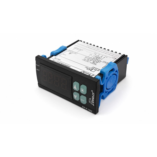 EW-JX1002 digitális termosztát 230V, 2 relés, NTC érzékelővel