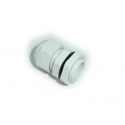 Műanyag tömszelence, anyával, szürke PG7G IP66, gázmenetes
